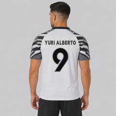 Camisa do Corinthians Lines Branca 9 Yuri Alberto Masculina - Foto 1