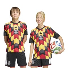 Camisa adidas Alemanha I 2026 Pré Jogo Infantil - Foto 1