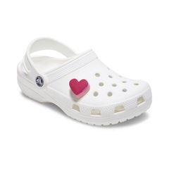 Jibbitz™ Crocs Coração Rosa Empilhado Único - Unissex - Foto 3