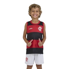 Camiseta Regata Braziline Flamengo Presença Infantil - Foto 1