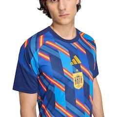 Camisa Espanha I 2026 Pré Jogo adidas Masculina - Foto 3
