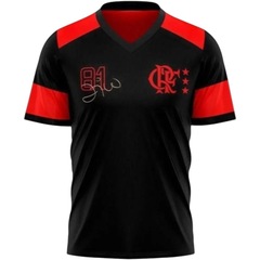 Camisa do Flamengo Zico Retrô Braziline Masculina - Foto 1