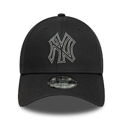 Boné Unissex New Era 9Forty New York Yankees Metallic Outline - Aba Curva - Foto 2