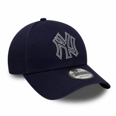 Boné Unissex New Era 9Forty New York Yankees Metallic - Aba Curva - Foto 3