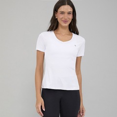 Camiseta T-Shirt Alto Giro Eterna Gola V Alongada PR26 Feminina - Foto 1