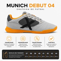Chuteira de Futsal Adulto Munich Debut 04 2025 - Foto 6