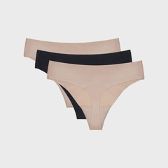 Calcinha Under Armour Pure Stretch - Pacote com 3 Unidades - Under Armour - Feminina - Foto 3