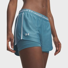 Short de Treino 2 em 1 Under Armour Tech Play - Feminino - Foto 4