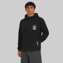 Jaqueta do Grêmio Fleece Hood Masculina - Foto 3