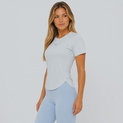 Camiseta Fila Bio III Feminina Cinza Claro - Foto 2