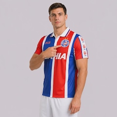 Camisa Polo do Bahia Retrô 1995 Tricolor Masculina - Foto 3