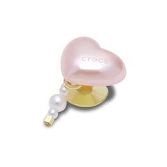 Jibbitz™ Crocs Coração de Pérola Rosa Único - Unissex - Foto 2