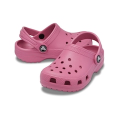 Sandália Crocs Classic Clog T Quiet Rose Infantil - Foto 4