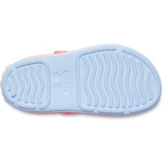 Sandália Crocs Crocband Cruiser Sandal T Blue Infantil - Foto 6