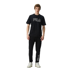 Camiseta Fila Regular Letter Outline Masculina - Foto 3