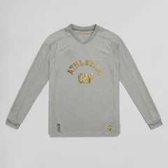 Camisa Manga Longa de Goleiro Umbro Cap Oficial Ouro 2026 - Masculina - Foto 1
