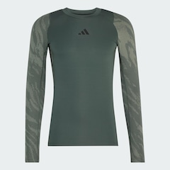 Camiseta Manga Longa adidas Techfit AOP Masculina - Foto 2