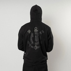 Blusão de Moletom Corinthians Surf Center C/Zíper Balaclava Masculino - Foto 3