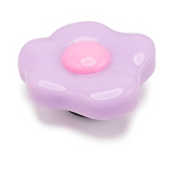 Jibbitz™ margarida roxa delicada acrílica unico - Unissex - Foto 2