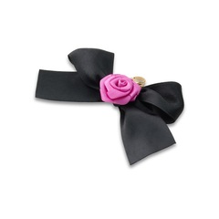 Jibbitz™ Pingente de Roseta Com Laço Preto Única - Unissex - Foto 2