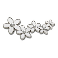 Jibbitz™ Mega Agrupamento De Flores Prateadas Único - Unissex - Foto 1