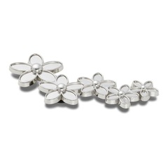 Jibbitz™ Mega Agrupamento De Flores Prateadas Único - Unissex - Foto 2