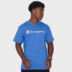 Camiseta Champion Logo Script Ink Masculina - Foto 1