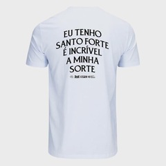 Camiseta Santos Wanted Oversized Santo Forte Masculina - Foto 2