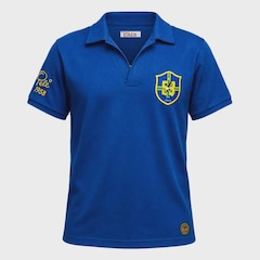 Camisa Polo Athleta Brasil Retrô Pelé 1958 Masculina - Foto 1