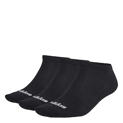 Kit de Meias adidas Cano Baixo Finas Linear com  3 Pares - Adulto - Foto 4