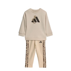 Conjunto Blusão adidas + Calça Legging Animal Infantil - Foto 1