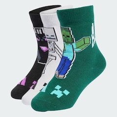 Kit Meias Cano Médio Minecraft com 3 Pares Infantil - Foto 3