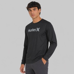 Camiseta Hurley Surf Tee Manga Longa One&amp;Only UPF50+ Masculina - Foto 3
