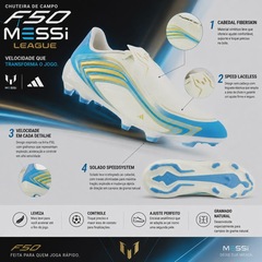 Chuteira de Campo Adulto adidas F50 Messi League FG - Foto 6