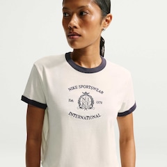Camiseta Nike Sportswear Club Ringer 28 Feminina - Foto 1