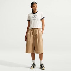 Camiseta Nike Sportswear Club Ringer 28 Feminina - Foto 4