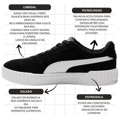 Tênis Puma Carina 3.0 Sd Bdp - Feminino - Foto 3