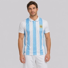 Camisa Argentina Retrô 1994 Listrada FutFanatics Masculina - Foto 1