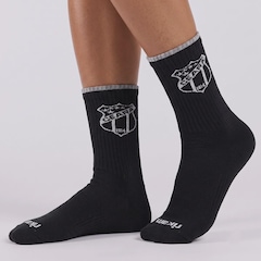Meia Cano Alto Ceará Mini Logo FutFanatics Masculina - Foto 1