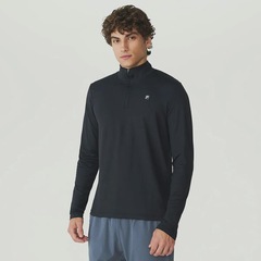 Blusa Fila Half Ziper Life ML Masculina - Foto 1