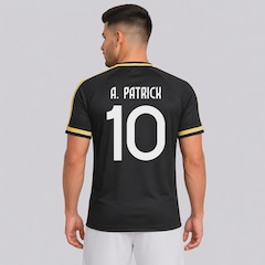 Camisa Internacional Goldy Preta 10 A. Patrick FutFanatics Masculina - Foto 1