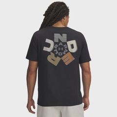 Camiseta de Treino Under Armour Radial Wordmark - Masculina - Foto 2