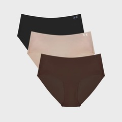 Kit Calcinhas Under Armour Pure Stretch com 3 Unidades - Adulto - Foto 1
