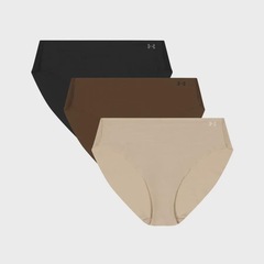 Kit Calcinhas Under Armour Pure Stretch com 3 Unidades - Adulto - Foto 5
