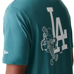 Camiseta New Era Food Regular Los Angeles Dodgers Masculina - Foto 4