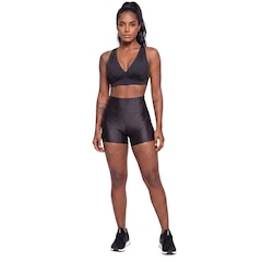 Conjunto Feminina Fitness Top Bojo e Short New Zig Vekyo Roupa De Academia Treino Musculação - Foto 1