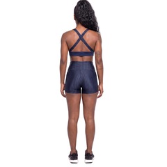 Conjunto Feminina Fitness Top Bojo e Short New Zig Vekyo Roupa De Academia Treino Musculação - Foto 2