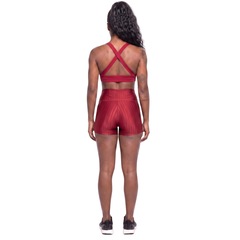 Conjunto Feminina Fitness Top Bojo e Short New Zig Vekyo Roupa De Academia Treino Musculação - Foto 2