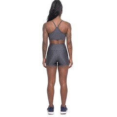 Conjunto Feminina Fitness Top Alça Fina e Short New Zig Vekyo Roupa De Academia Treino Musculação - Foto 2