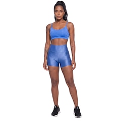 Conjunto Feminina Fitness Top Alça Fina e Short New Zig Vekyo Roupa De Academia Treino Musculação - Foto 1
